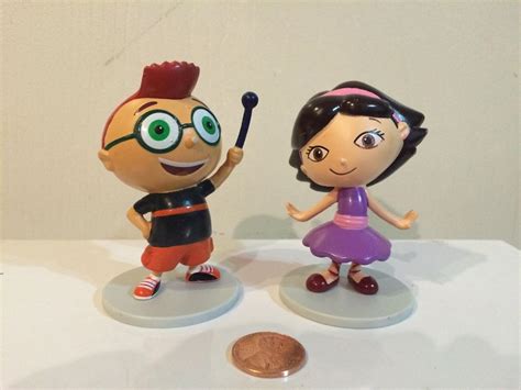 Disney Little Einsteins Figures Cake Toppers Leo And June On Stands