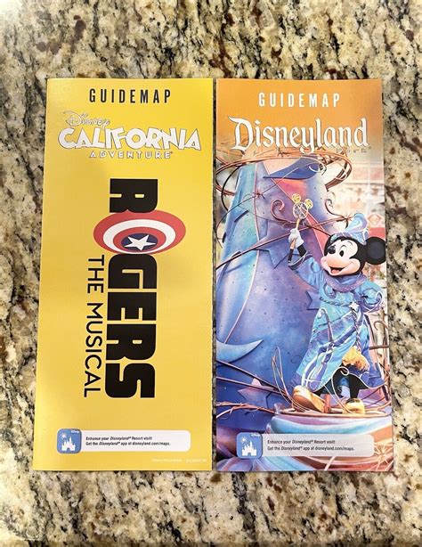 Disneyland Park And Disney California Adventure Guide Map Rogers The Musical