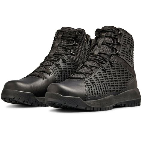 Ua Stryker Side Zip Boot Under Armour Mens Tactical Boots In Black