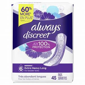 Always Discreet Incontinence Pads For Women Extra Heavy Absorbency