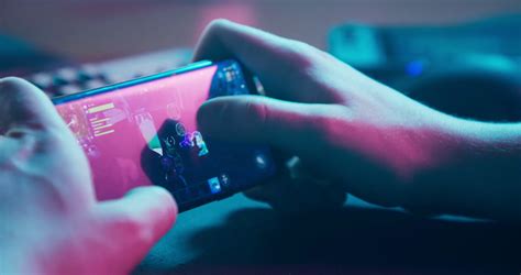 Playing Mobile Games On Smartphone Stock Footage Sbv 332650122