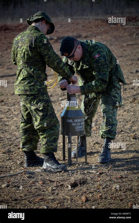 Soldiers From The 37 Combat Engineer Regiment 37 Canadian Brigade