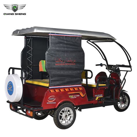 Best 4 Adult Passenger With Seat Philippine Bajaj Style Tuk Tuk Three Wheel Electric Taxi