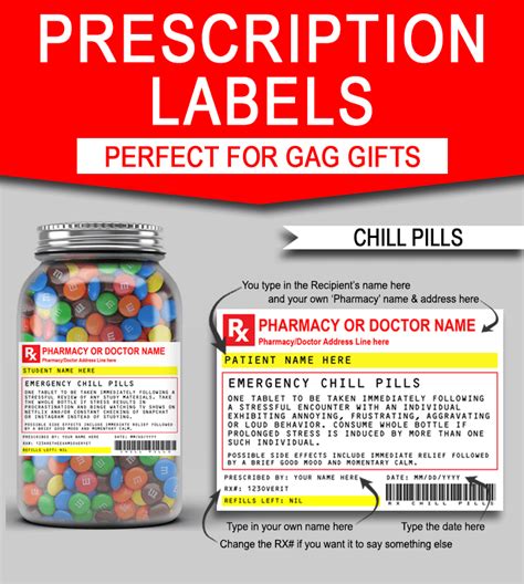 Pill Bottle Label Template Free Printable Templates
