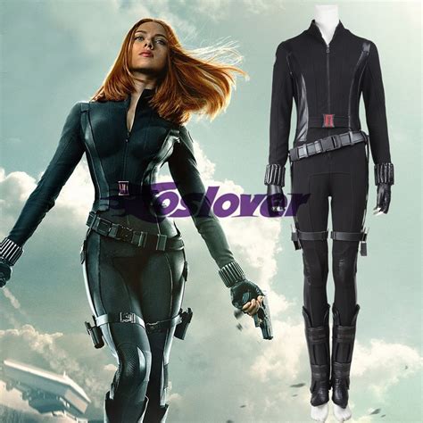 Captain America 2 The Winter Soldier Black Widow Natasha Romanoff Cosplay Costume Outfit
