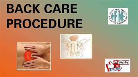 Back Care Nursing Procedure Youtube