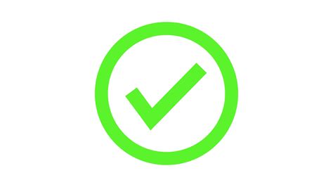 Success Check Mark Icon Animation 1622545 Stock Video At Vecteezy