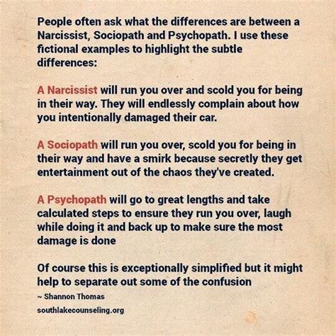 At their core is this uncomfortable feeling about exposing who they really are. Useful definition of the difference between a narcissist ...