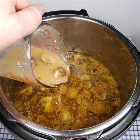We both thought it was delicious anyway. Pressure Cooker Chicken Marsala Mushroom Soup | This Old Gal