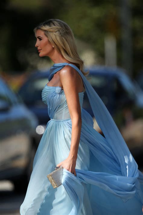 Ivanka Trump Wears Flowing Blue Dress At Tiffany Trumps Wedding