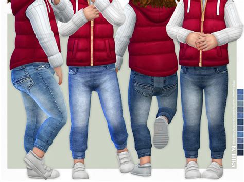 The Sims Resource Toddler Jeans P09