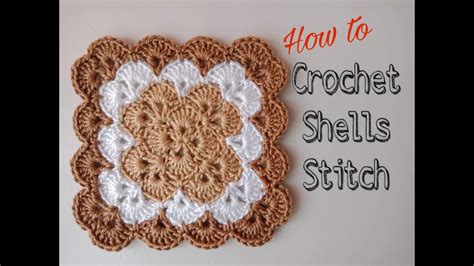 Part1 How To Crochet Shells Stitch For Blanket Crochet And Me Youtube
