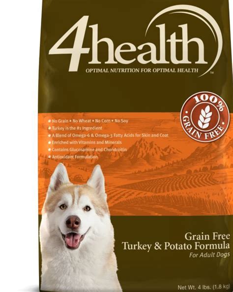 Free shipping on orders over $25 shipped by amazon. 4health™ Grain Free Turkey & Potato Dog Food, 4 lb ...