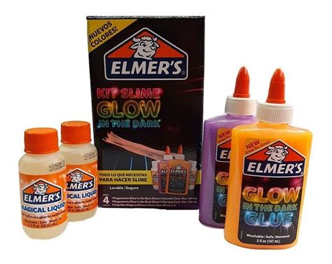 Elmers Slime Glow In The Dark Glue Con Activador Para Slime Mercado