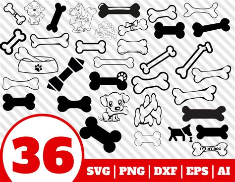 36 Dog Bone Svg Dog Bone Clipart Bone Vector Dog Cricut Dog By
