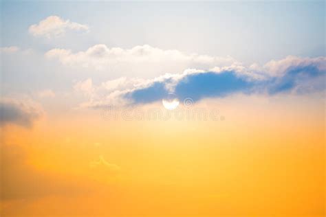Cloudscape With Dramatic Sunset Stock Image Image Of Nature Color