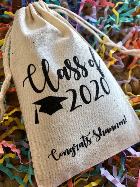 Set Of 10 Personalized Graduation Party Favor Bags Class Of Etsy