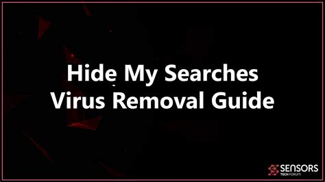 Hide My Searches Redirect Ads Virus Removal Guide