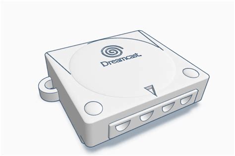 Stl File Dreamcast Keychain Dreamcast Keychain Sega・3d Printable
