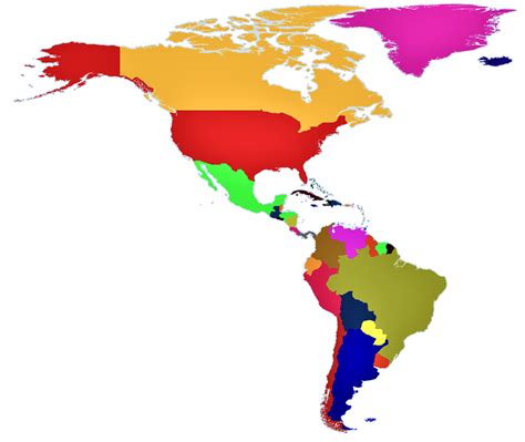 Lista 92 Foto Mapa Del Continente Americano Sin Division Politica Para