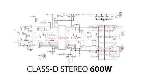 class d subwoofer amplifier schematic