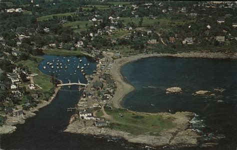 Aerial View Of Perkins Cove Ogunquit Me Postcard