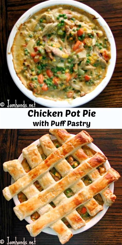 There is no long list of ingredients , no need to spend half a day in the kitchen prepping. Jam Hands: Chicken Pot Pies with Puff Pastry