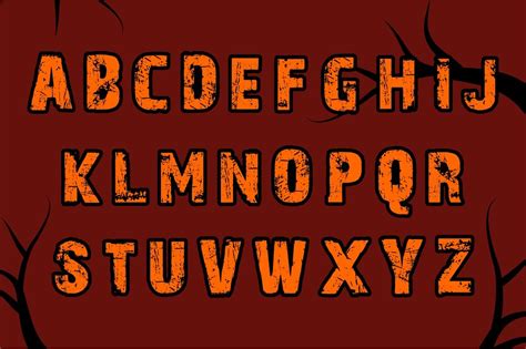 Halloween Font Horror Typeface By Vintage Font Lab
