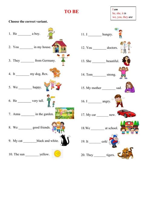 Verb To Be Interactive Worksheet For Grade 4 5 You Can Do The