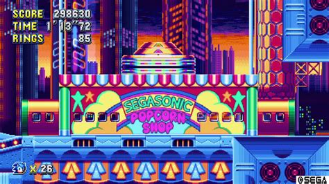 Sonic Mania Studiopolis Zone Act 1 Special Stage Rings Youtube