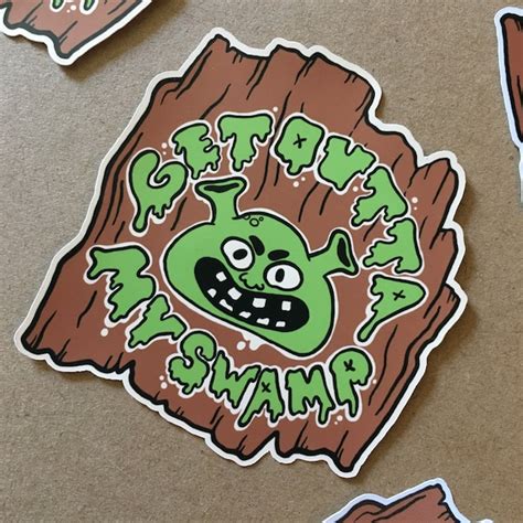 Shrek Swamp Sticker Etsy