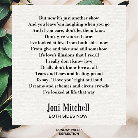 Both Sides Now By Joni Mitchell