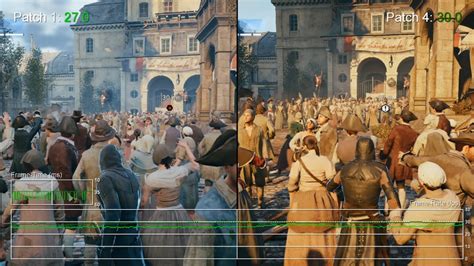 Assassin S Creed Unity Xbox One Patch Vs Patch Frame Rate Test