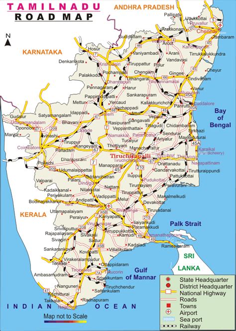 Get free map for your website. Tamil Nadu Map Road | compressportnederland