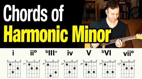 Chords Of The Harmonic Minor Scale Youtube