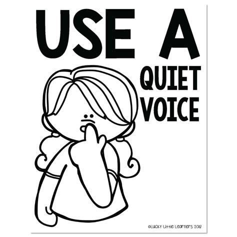 Math Centers Rules Poster Use A Quiet Voice Lucky Little Learners