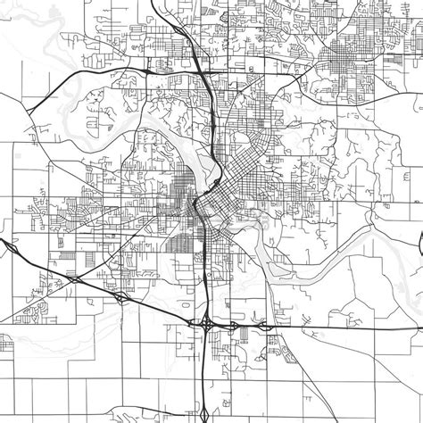 Cedar Rapids Iowa Area Map Light Hebstreits Sketches Area Map