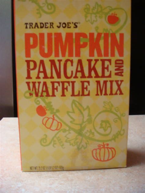 Maybe you would like to learn more about one of these? The Domestic Life: Trader Joes Pumpkin Pancake/Waffle Mix