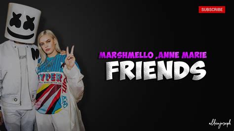 Marshmello & Anne-Marie - FRIENDS (Lyrics)|3D Lyrics - YouTube