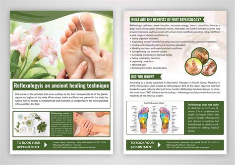 Foot Reflexology Brochure Design Freelancer