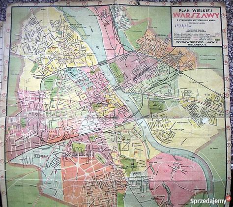 Stare Mapy Warszawa Sprzedajemypl