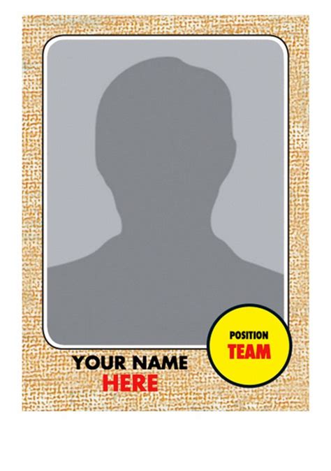 Free Printable Baseball Trading Cards