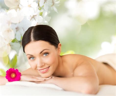 Premium Photo People Beauty Spa And Body Care Concept Happy Beautiful Woman Lying On
