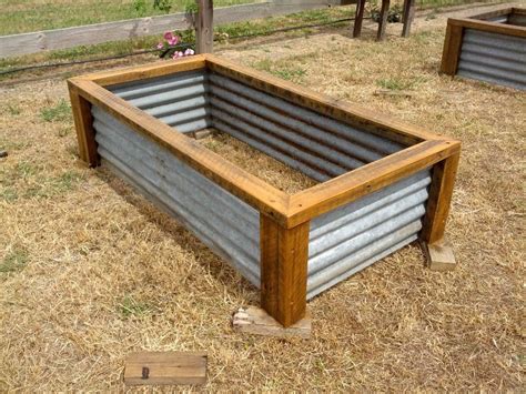 Raised Garden Beds Vegetable Planter Boxes Recycled Hardwood Iron