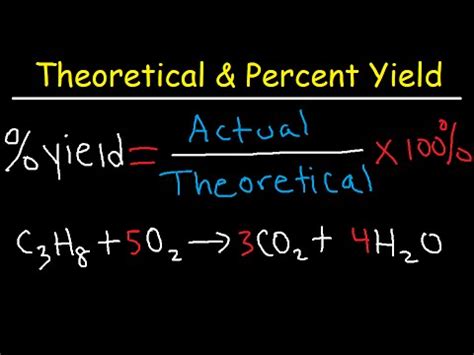 The theoretical yield is the maximum amount of product that can be. How To Calculate Theoretical Yield and Percent Yield - YouTube