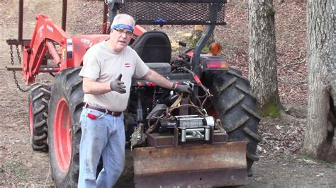 Homemade 3 Point Tractor Winch Demo Youtube