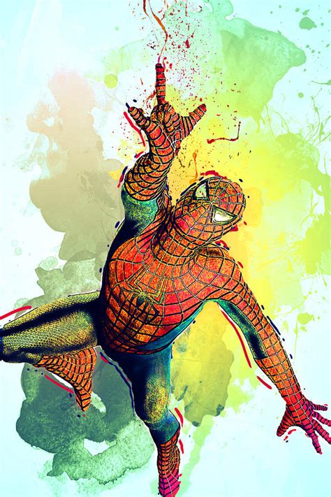 Spider Man Digital Art By Elena Kosvincheva Pixels