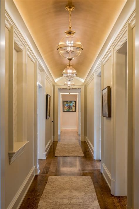 Traditional Vaulted Hallway Ceiling With Cove Lighting In Delaware