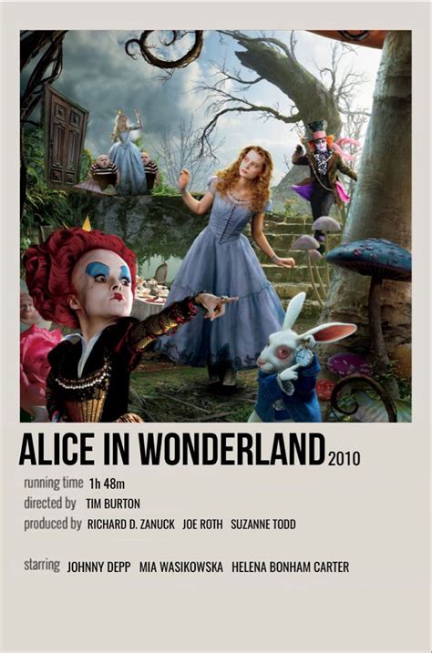 Alice In Wonderland Cartazes De Filmes Minimalistas Posters De Filmes Minimalistas Pôsteres