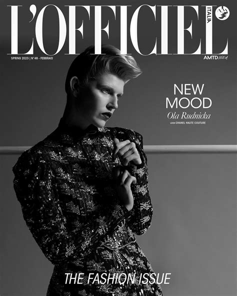 Ola Rudnicka Covers Lofficiel Italia Issue 48 By Vincent Flouret